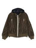 sacai hooded bomber jacket