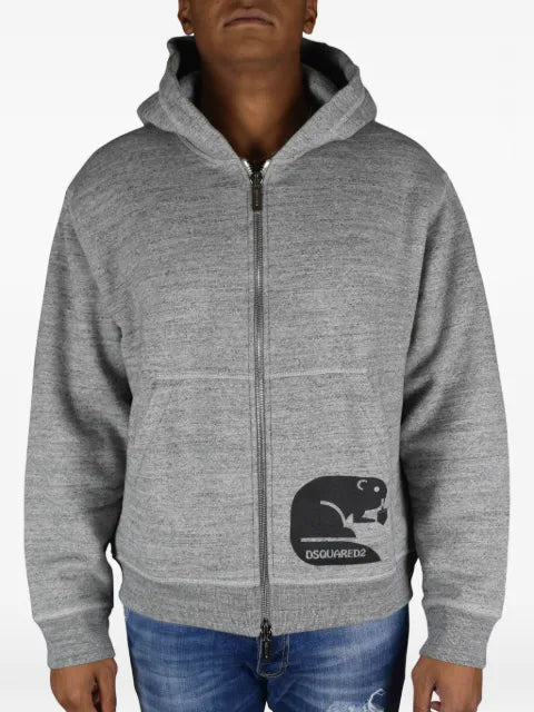 DSQUARED2 logo-print hoodie