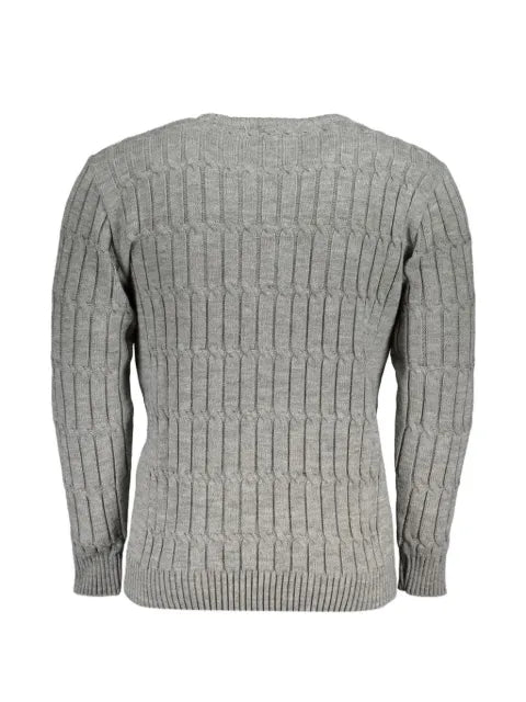U.S. Grand patch-pocket cable-knit sweater