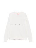 BOSS graphic-print logo-embroidered sweater