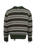 AMIRI striped distressed sweater