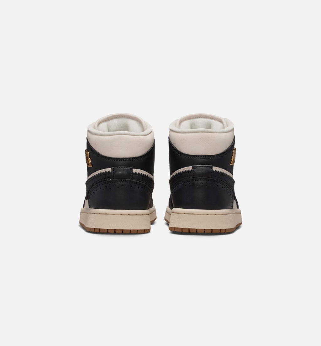 Air Jordan 1 Mid SE Women's Lifestyle Shoes - Off-Noir/Chalk/Pearl White