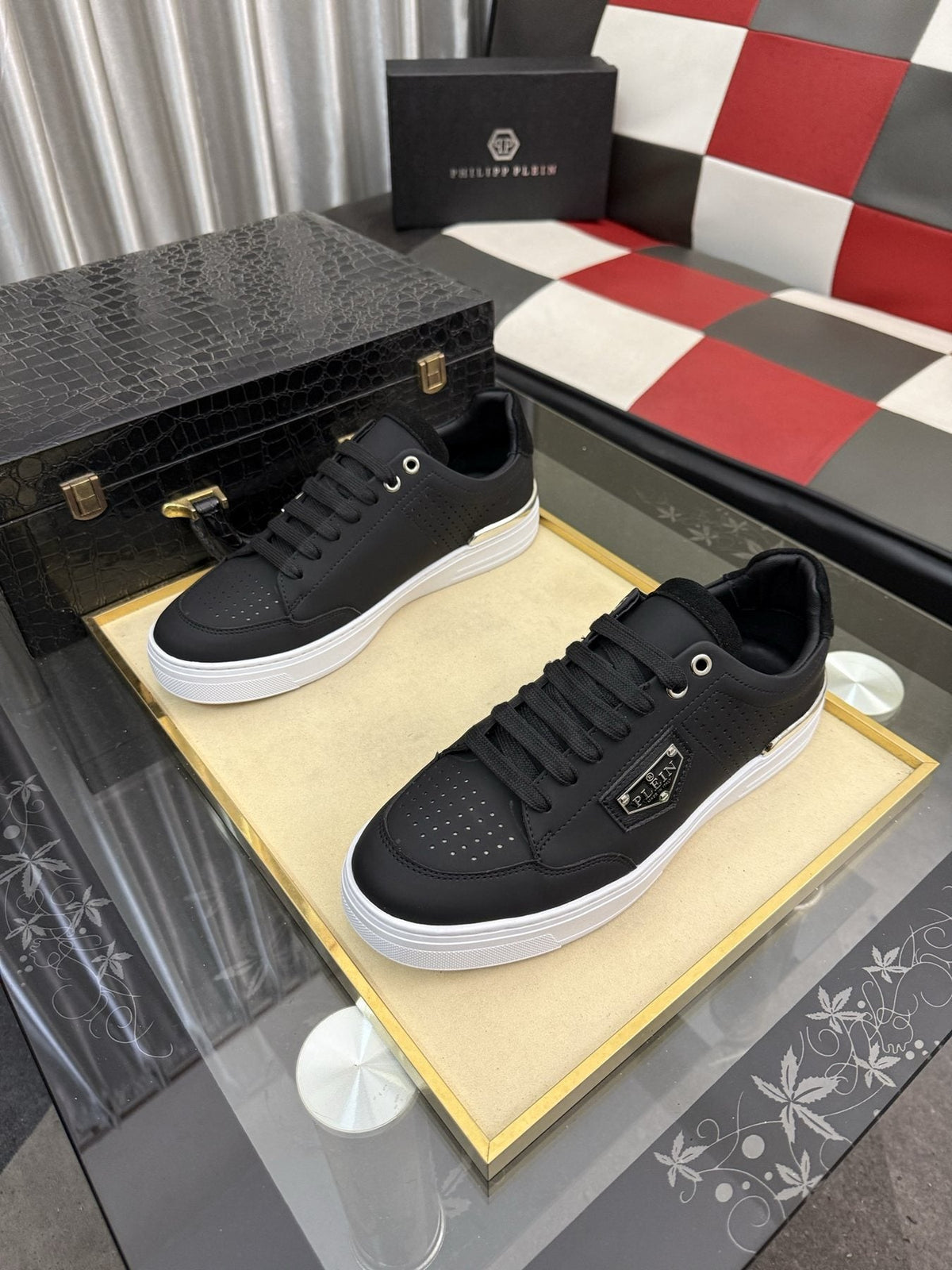 Philipp Plein Low-Top Sneakers with Side Badge