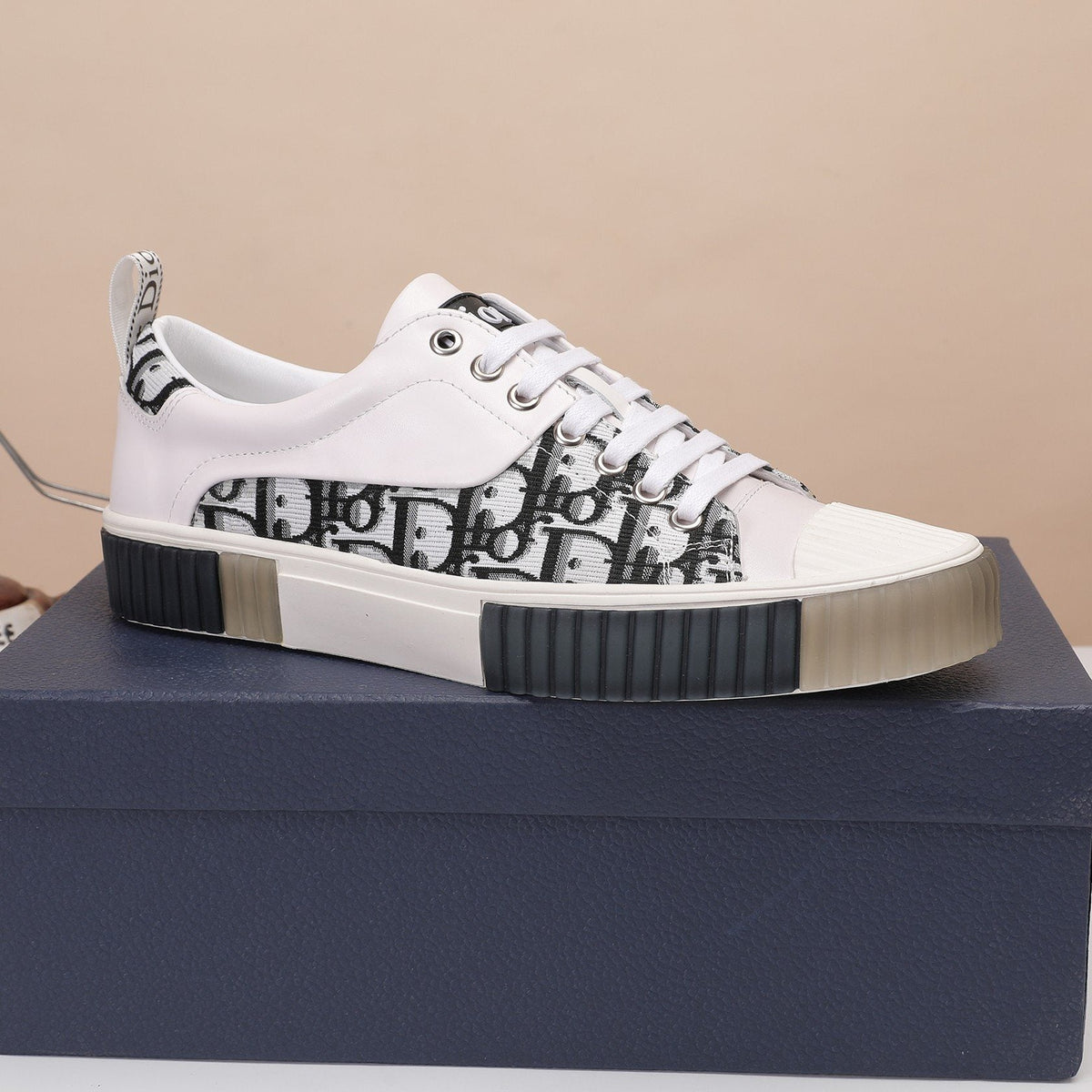 Dior Patterned Low-Top Sneakers