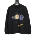 Louis Vuitton Sketch-Style Pumpkin Graphic Crewneck Sweatshirt - Black